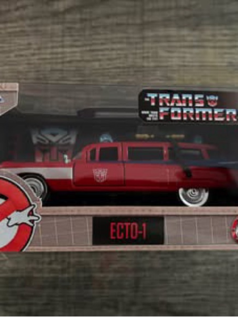 Transformers x Ghostbusters Ecto-1 Red Collectible Kids‎ Toy